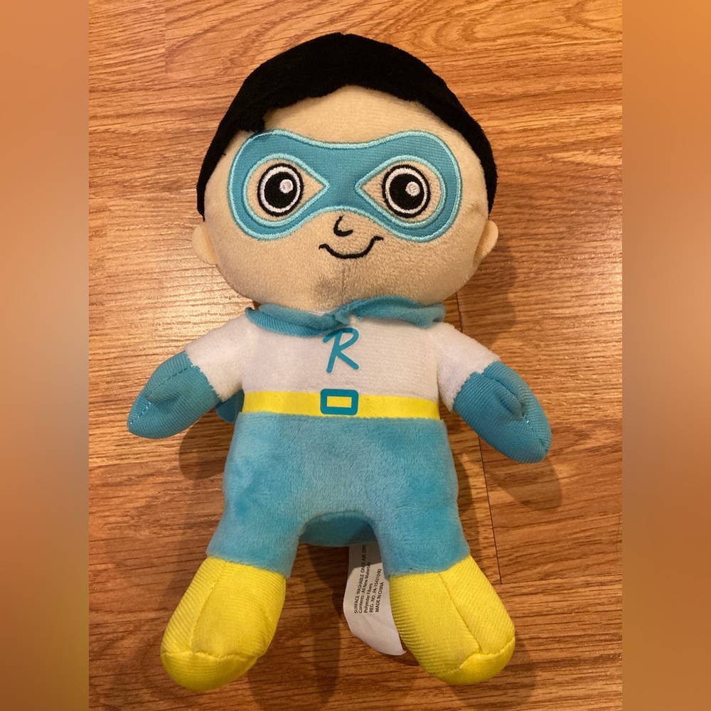 Ryans World Blue Titan Plush Ryan PocketWatch Super Hero Stuffed Toy Cap…